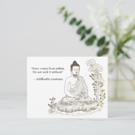 Fred kommer inifrån Buddha Vykort