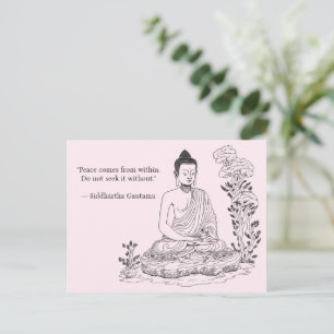 Fred kommer inifrån Buddha Vykort