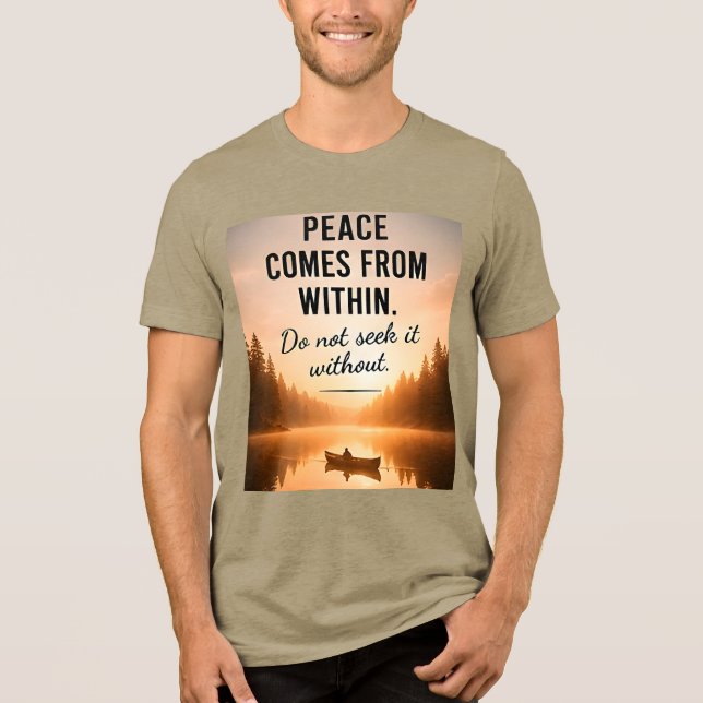 🕊️ Fred Kommer Inifrån Daglig Inspiration ✨ T Shirt (Framsida)