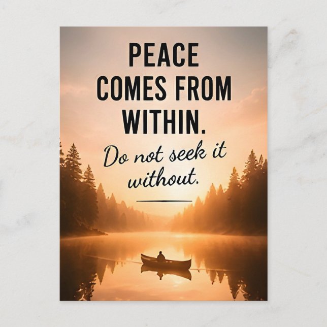 🕊️ Fred Kommer Inifrån Daglig Inspiration ✨ Vykort (Framsida)