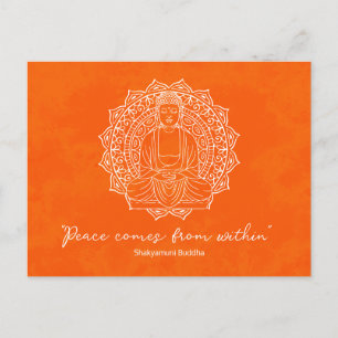 Fred Kommer Inifrån Shakyamuni Buddha Orange Vykort