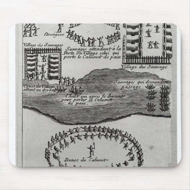 Fred leda i rör dansen av iroquoisen musmatta (Framsidan)
