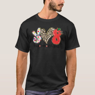 Fred Lig Åttonde Klass Barn Elev Lärare Tillbaka T Shirt