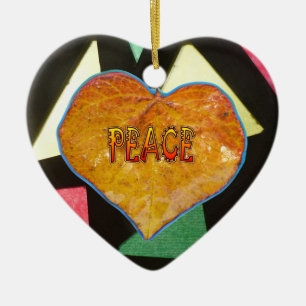 FRED Löv Heart Ornament i fastfärgat glas Mönster