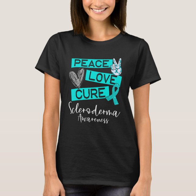 Fred Love Botemeddelande om Scleroderma medvetenhe T Shirt (Framsida)