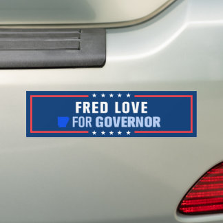 Fred Love för guvernör i Arkansas Bildekal