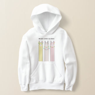 Fred Love Llamor - Söta Retro Färgglada Lama Barn T Shirt