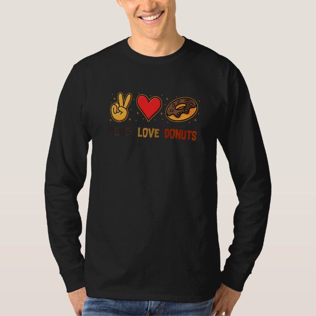 Fred Lyxdonuts Strössel Jag älskar snacks Munk  T Shirt (Framsida)