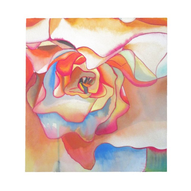 Fred martin begonia vattenfärgsart anteckningsblock (Framsida)