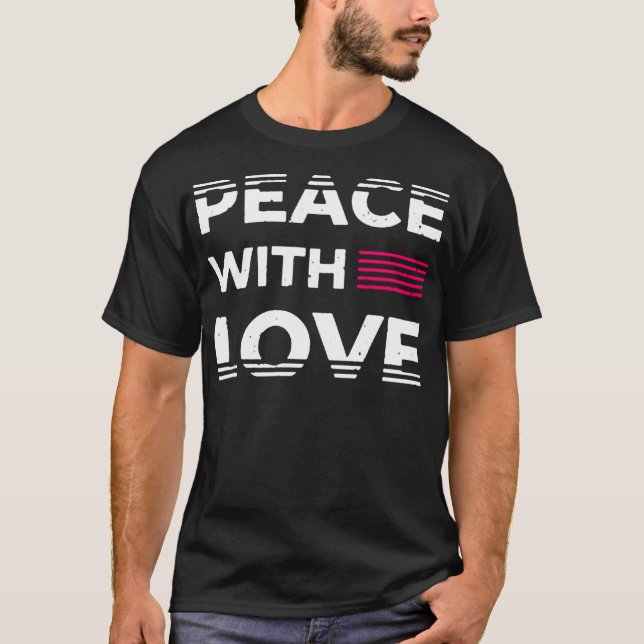 Fred med kärlek t shirt (Framsida)