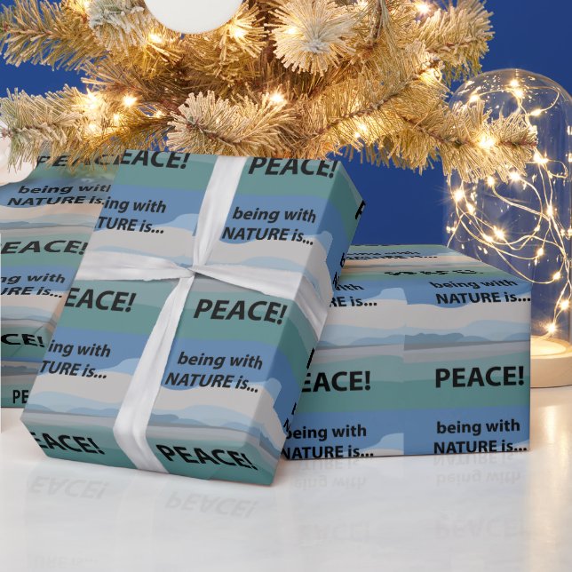 Fred med naturen är fred presentpapper (Helgdagar)