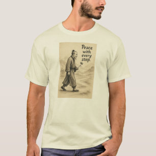 Fred med varje steg - t shirt
