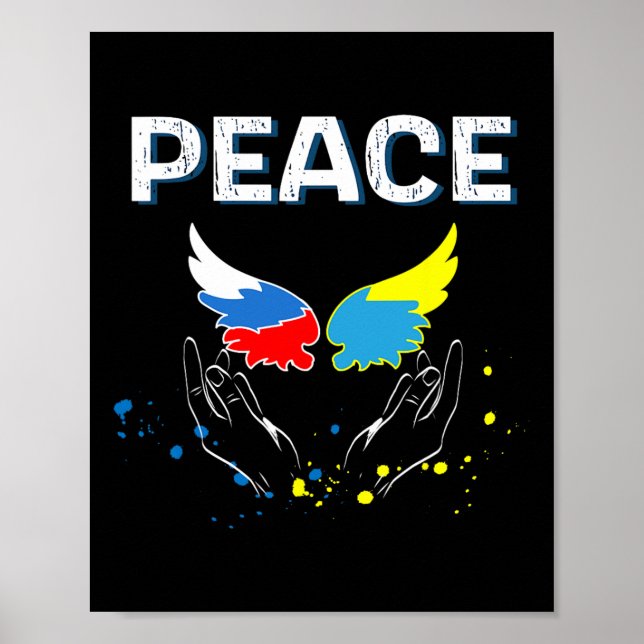 Fred mellan Ryssland och Ukraina Poster (Framsidan)
