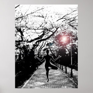 Fred och balans - Yoga Artwork Poster