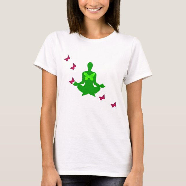 Fred och fjäril - Yoga Shirts T-shirt (Framsida)