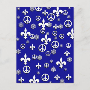 Fred och Fleur de Lis julkort Helg Vykort