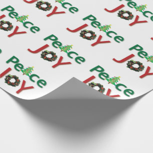 Fred och frid och god jul, Papper Wrapping i Mönst Presentpapper