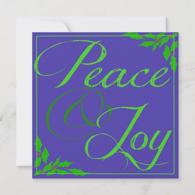 Fred och glädje julkort (Framsida)