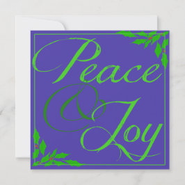 Fred och glädje julkort