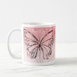 Fred och glädje kaffemugg