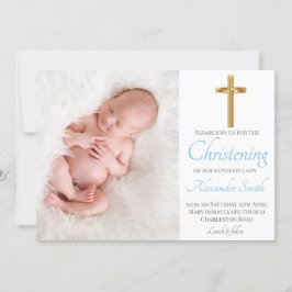 Fred och Glatt baptism Inbjudningar