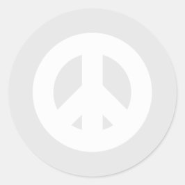 Fred och god vilja, djärv, modern, minimalistisk H Runt Klistermärke