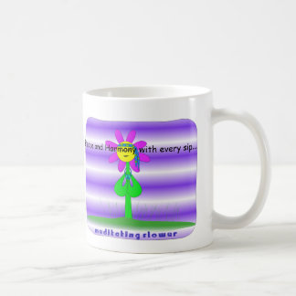 Fred- och harmoniblomma kaffemugg