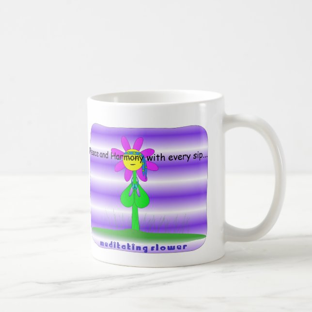 Fred- och harmoniblomma kaffemugg (Höger)