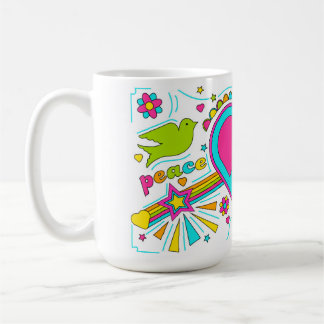 Fred och Kärlek 70-tal Graffiti Mugg