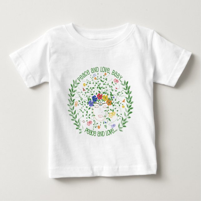 Fred och kärlek, baby… t-shirt (Framsida)