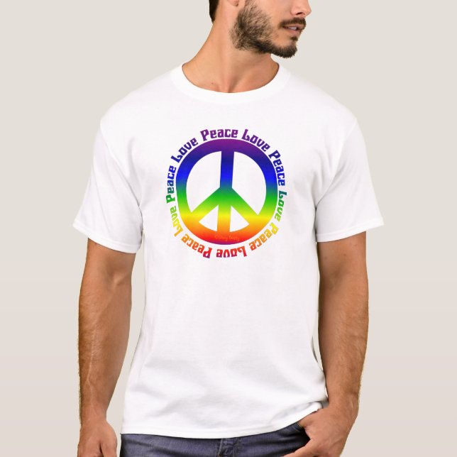 Fred och kärlek lite varstans t-shirt (Framsida)