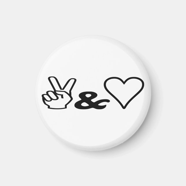 Fred och Kärlek Magnet (Framsidan)