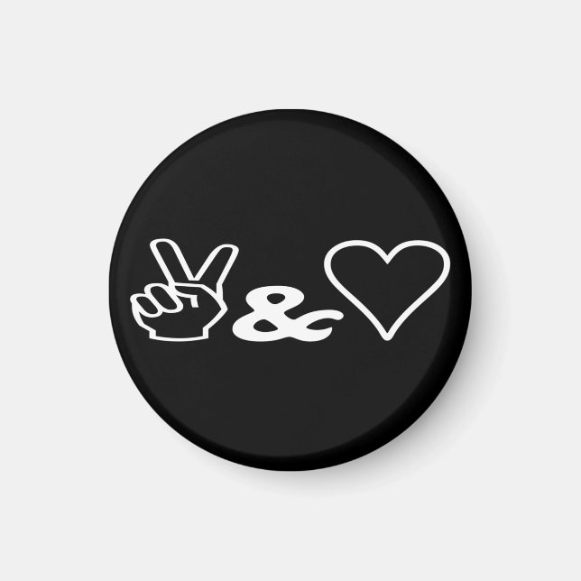 Fred och Kärlek Magnet (Framsidan)