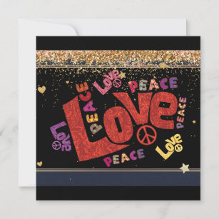 Fred och Kärlek Mashup Kort