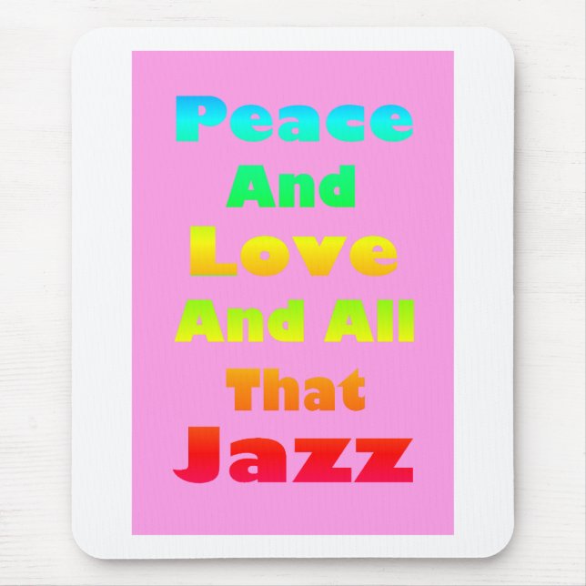 Fred och Kärlek och allt Jazz Graphic Musmatta (Framsidan)