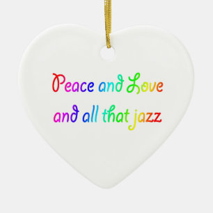 Fred och Kärlek och allt som Jazz Heart Ornament