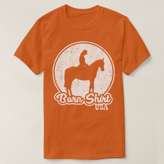 Fred och lugn häststall USA T Shirt (Design framsida)