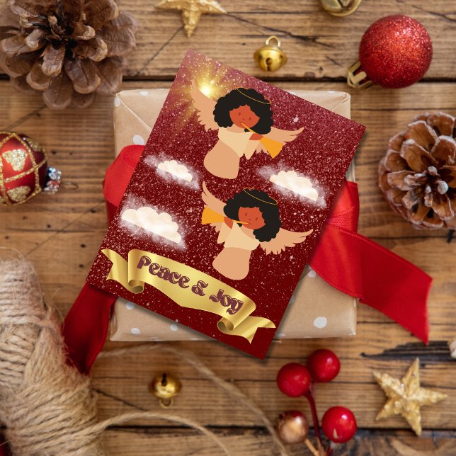 Fred och lycka till en trevlig jul Hälsning Helg Vykort (Skapare uppladdad)