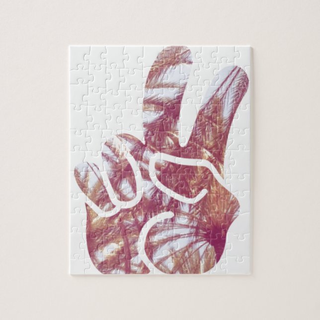 Fred och palmträd pussel (Vertikal)