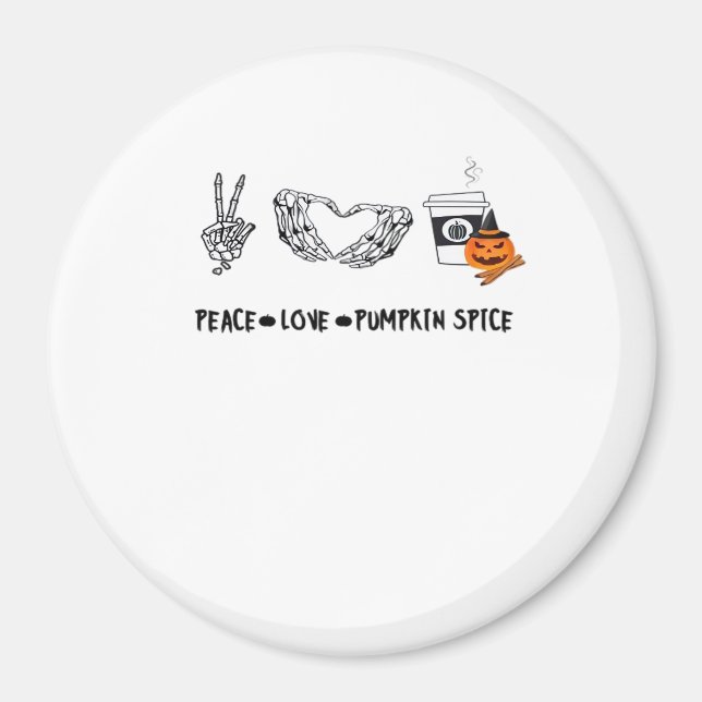 Fred och pumpkin Spice, Halloween Skeletons-klass Magnet (Framsidan)