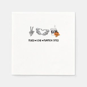 Fred och pumpkin Spice, Halloween Skeletons-klass Pappersservett