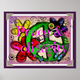 Fred och solidaritet poster