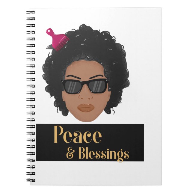 )Fred och välsignelse Anteckningsbok (Framsidan)