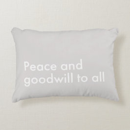 Fred och välvilja till alla Helgdag dekan Prydnadskudde