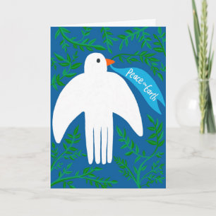 Fred på Earth Bird Dove jul Julafton Helgdag Kort