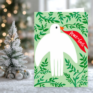 Fred på Earth Bird Dove jul Julafton Helgdag Kort