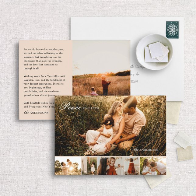 Fred på Earth Classic Multi-Photo Helgdag Card Julkort (Skapare uppladdad)