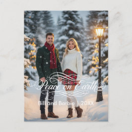 Fred på Earth Par Photo Front Helg Vykort