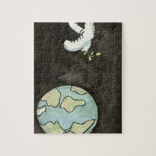 Fred på Earth Puzzle Pussel