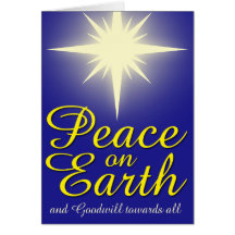 Fred på Earth Star-Helgdag fotohälsningskort